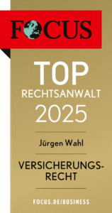 TOP Rechtsanwalt 2025 Versicherungsrecht