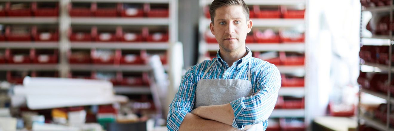 Chef eines Handwerksbetriebs